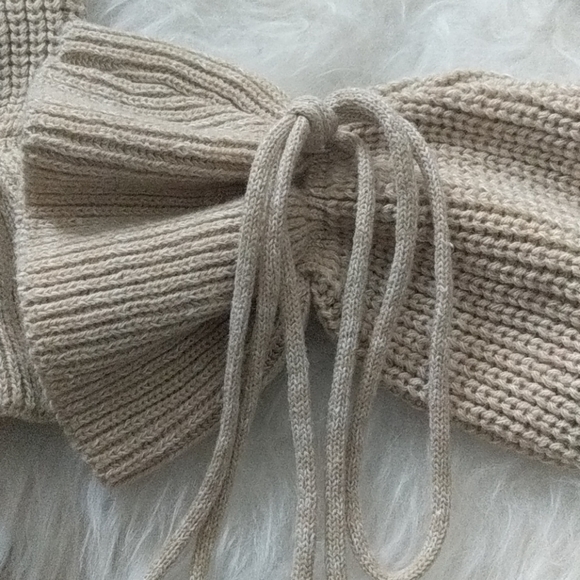 Missguided Beige Cropped Knit Sweater Top - Picture 3 of 6